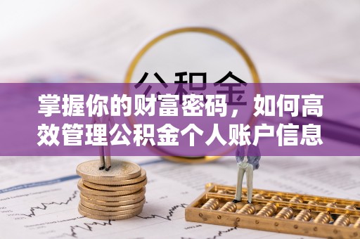 零陵掌握你的财富密码，如何高效管理公积金个人账户信息