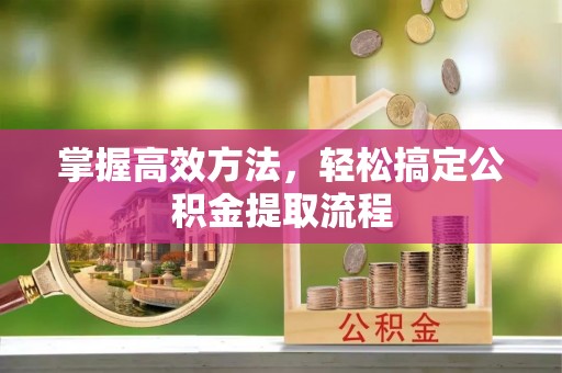 零陵掌握高效方法，轻松搞定公积金提取流程