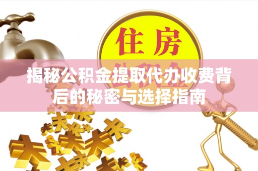 零陵揭秘公积金提取代办收费背后的秘密与选择指南