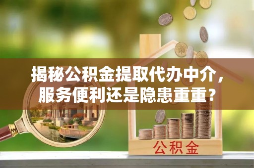 零陵揭秘公积金提取代办中介，服务便利还是隐患重重？