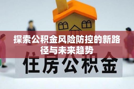 零陵探索公积金风险防控的新路径与未来趋势